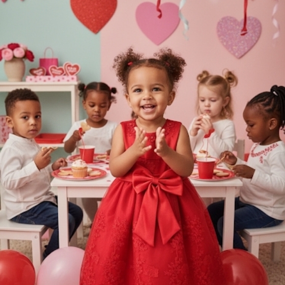 Other - HG Princess Red Lace Girl's Dress, Size 2T, NWT